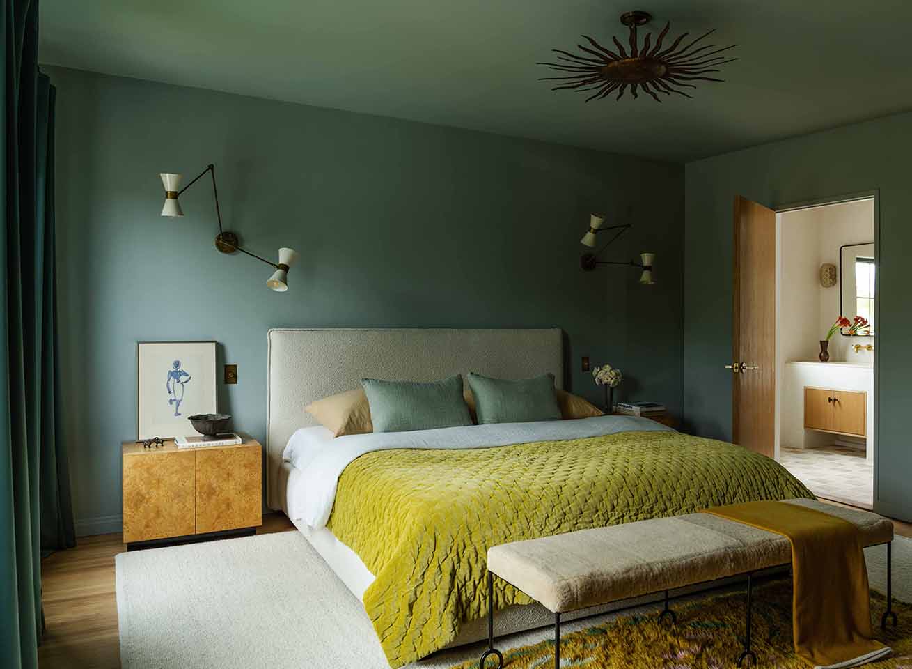 A Teal and Tobacco Study, a Pistachio Bedroom — David Lucido’s Sophisticated Sense of Color Makes Him One of our Favorite Interior Designers to Watch