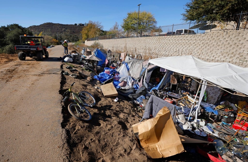 California city will spend millions of dollars to seal off a creek after a sudden homeless encampment sweep