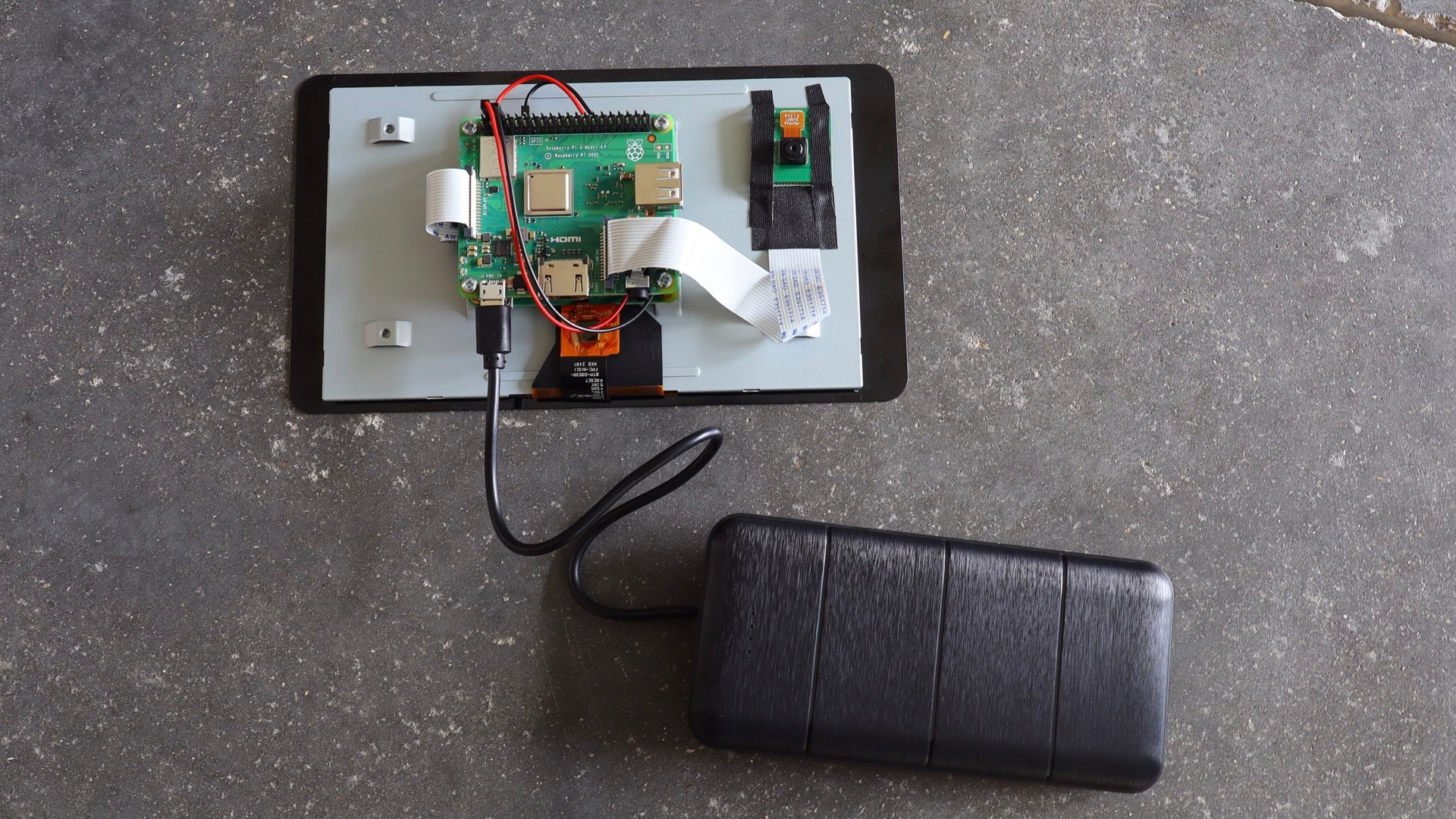 Build a portable, touchscreen camera with just three parts