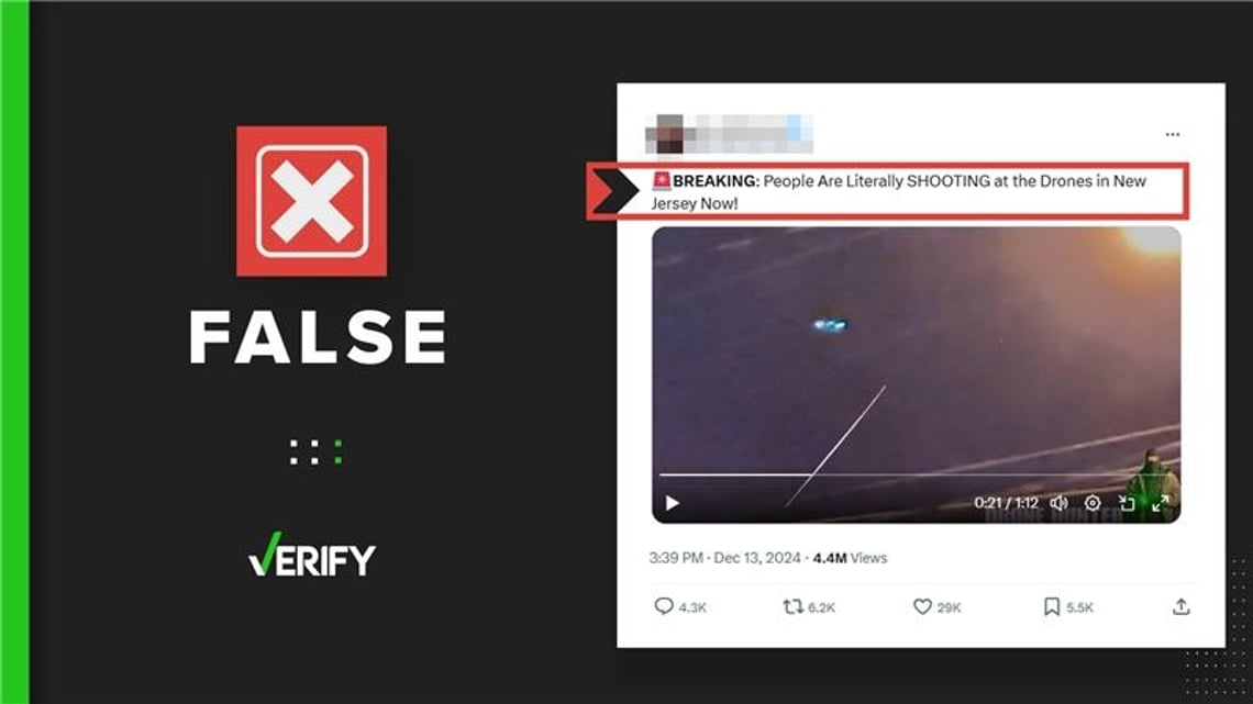 Viral video of New Jersey drone shooting is fake