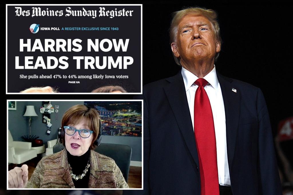 Trump sues Des Moines Register and pollster J. Ann Selzer for ‘brazen election interference’ over poll showing Harris victory in Iowa