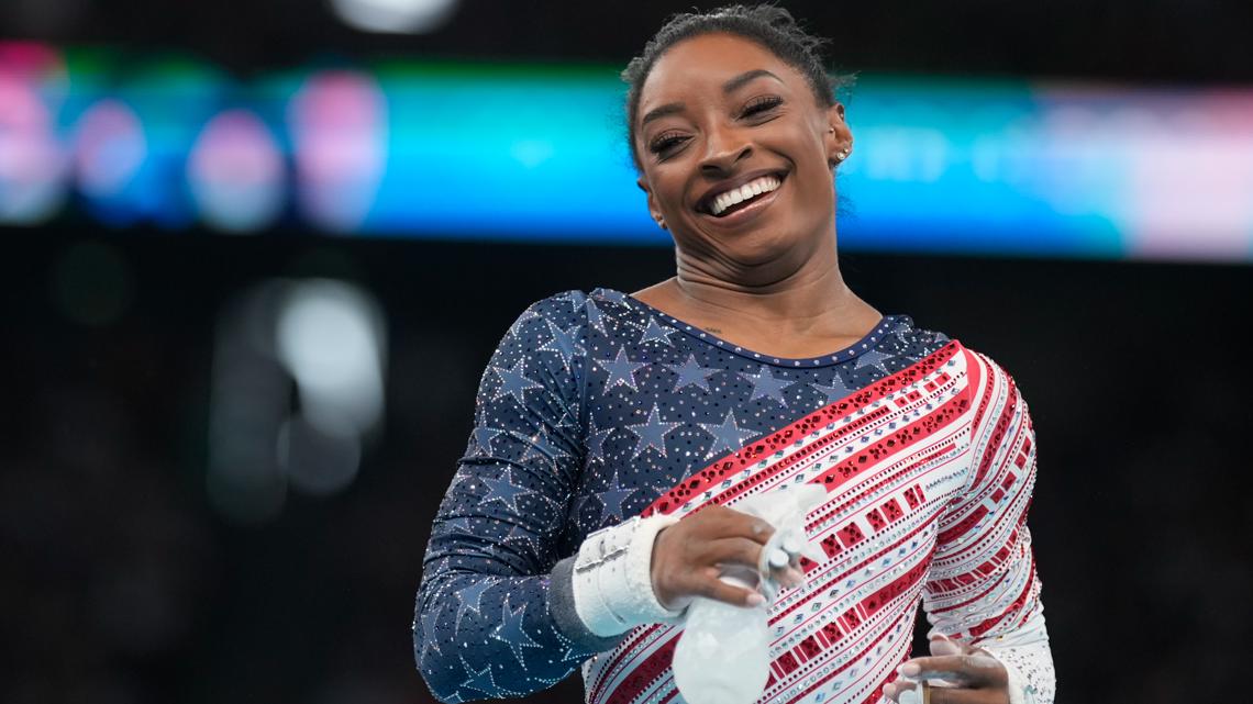 Simone Biles at UGA gymnastics home opener