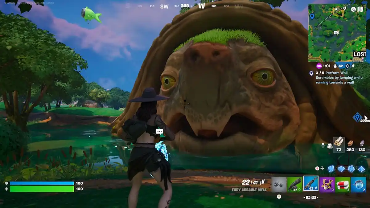 Where is the Giant Turtle in Fortnite Chapter 6, season one?