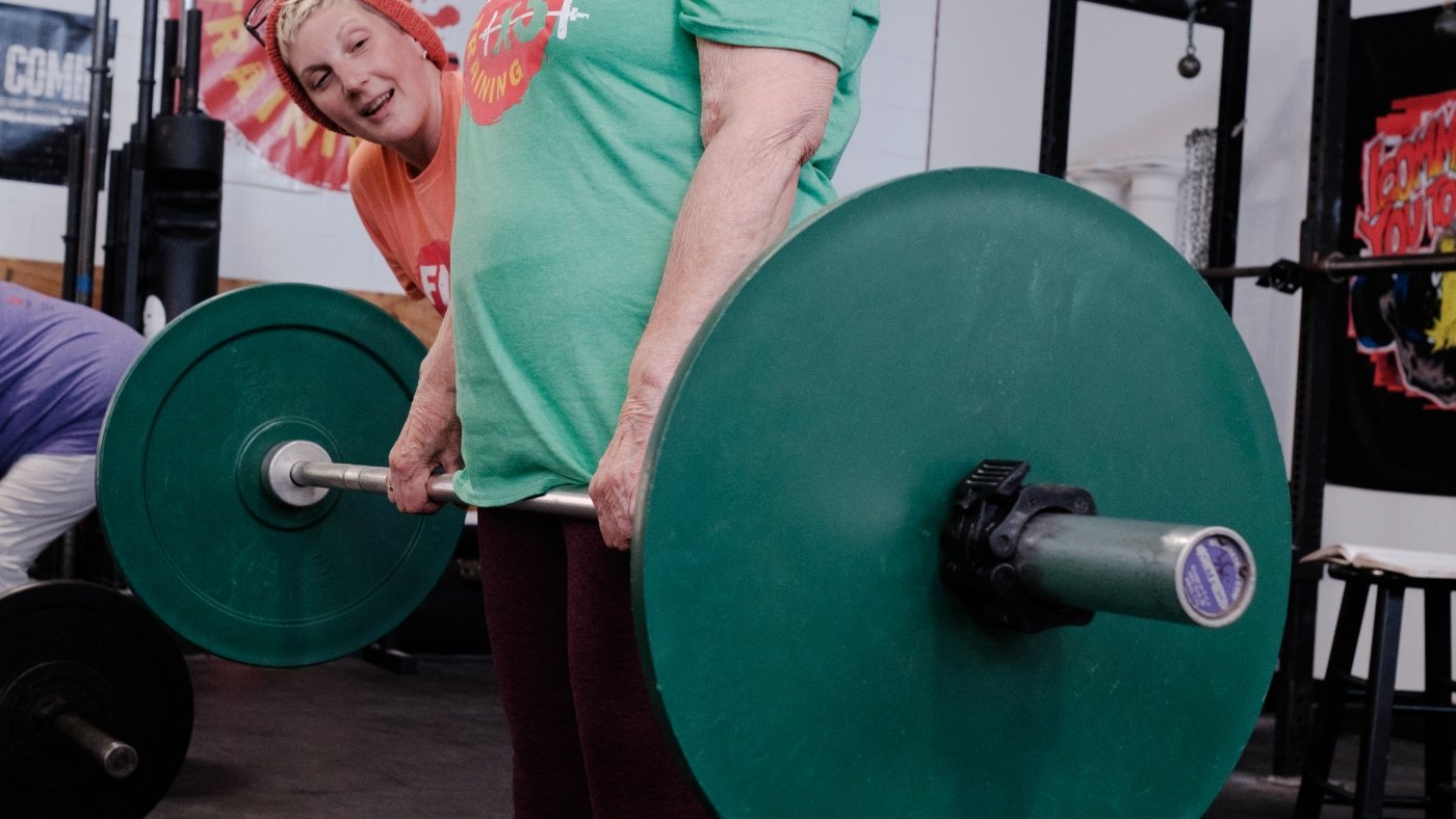 This weightlifting gym helps older people build more than just strength