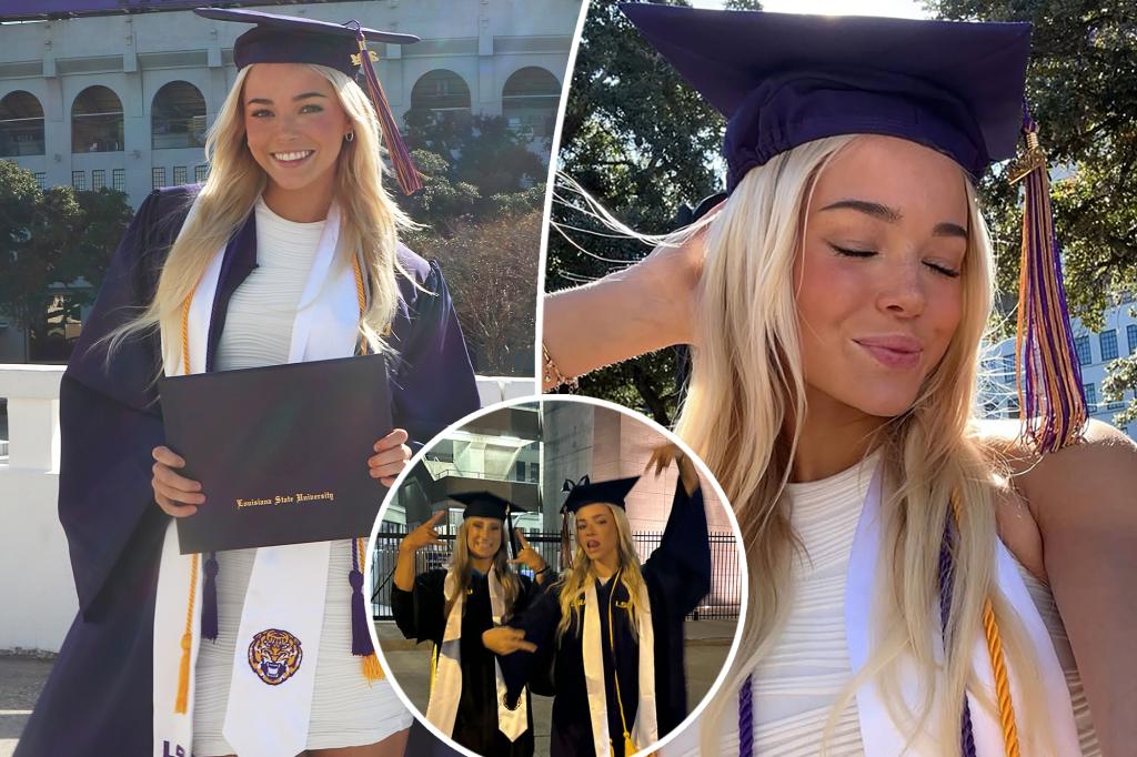 Olivia Dunne graduates from Louisiana State University, shares celebratory snaps in cap and gown