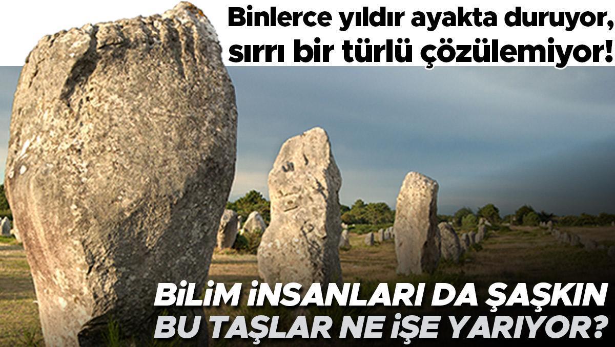 Binlerce yıldır ayakta duruyor, sırrı bir türlü çözülemiyor! Bilim insanları da şaşkın: Bu taşlar ne işe yarıyor?