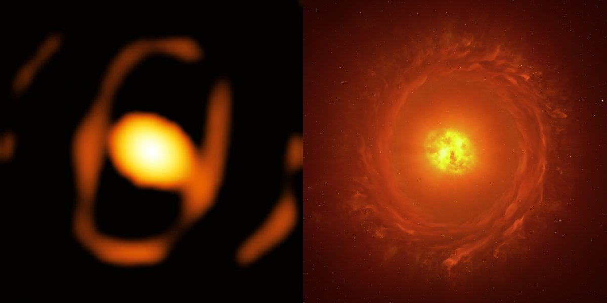 Astronomen dokumentieren sterbenden Stern erstmals außerhalb der Milchstraße