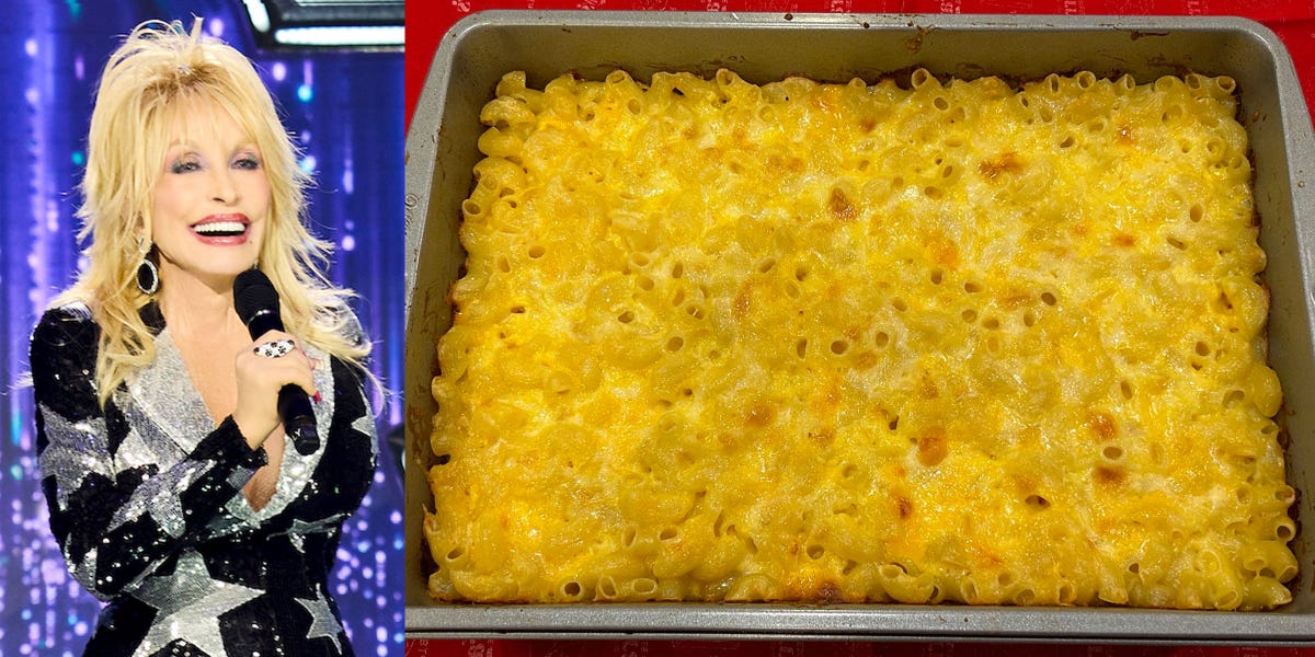 I tried Dolly Parton's new mac and cheese recipe. It's the perfect Thanksgiving comfort dish.