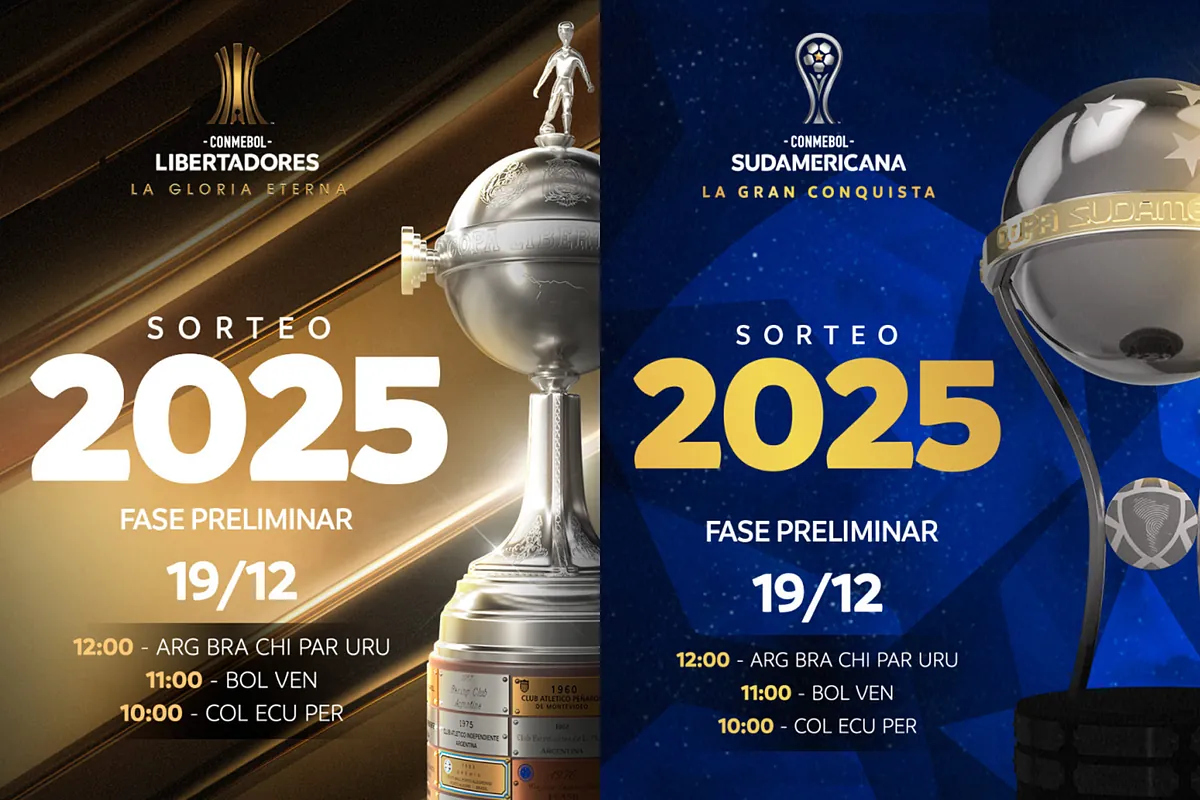 Sorteo Copa Libertadores y Copa Sudamericana 2025: Resultado, llaves, partidos y fechas