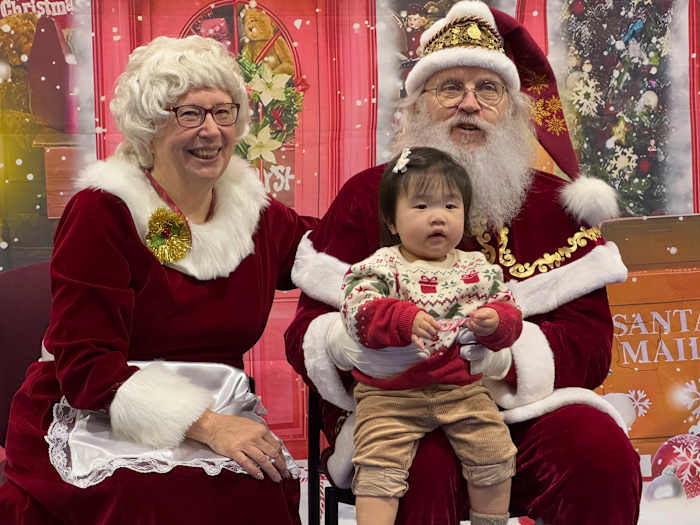 Santa and Mrs. Claus use military transports to bring Christmas to an Alaska Native village