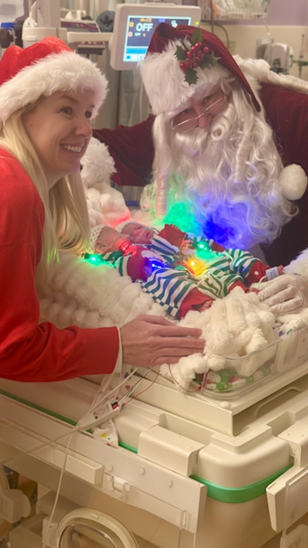 WATCH: Santa visits babies in the NICU