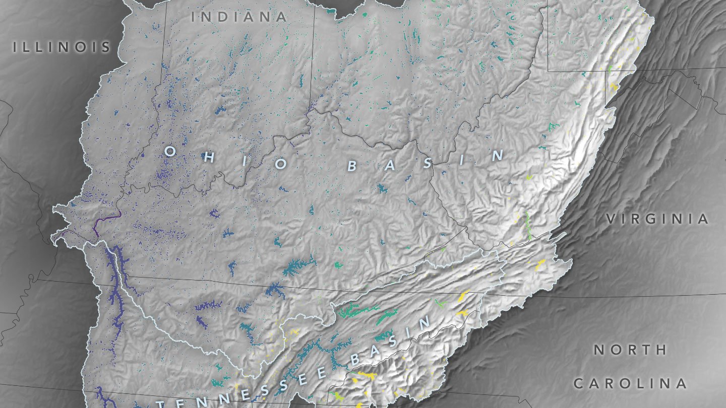 Cutting-Edge Satellite Tracks Lake Water Levels in Ohio River Basin