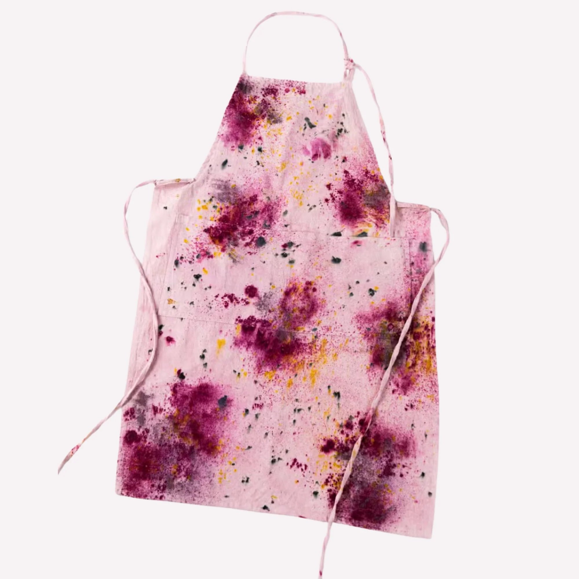 Botanically Dyed Linen Apron