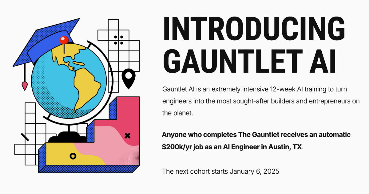 Gauntlet AI (YC S17) is training AI engineers and hiring them in Austin ($200k/yr)