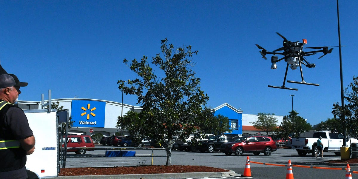 Walmart's CEO had wine delivered by drone to his front door and believes it's key to the company's future success