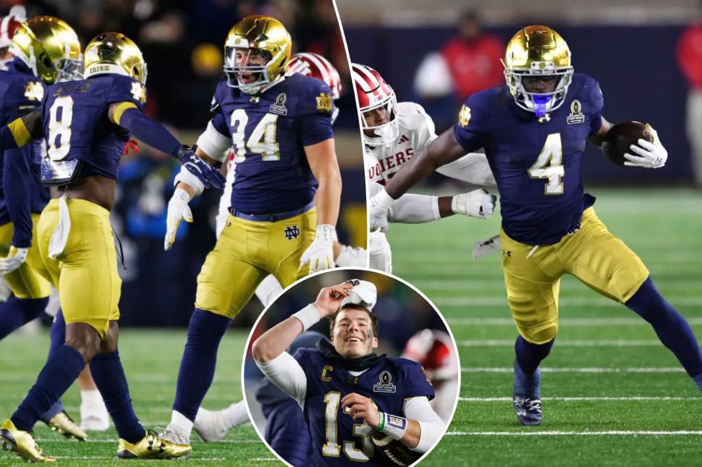 Notre Dame beats Indiana to start 12-team College Football Playoff