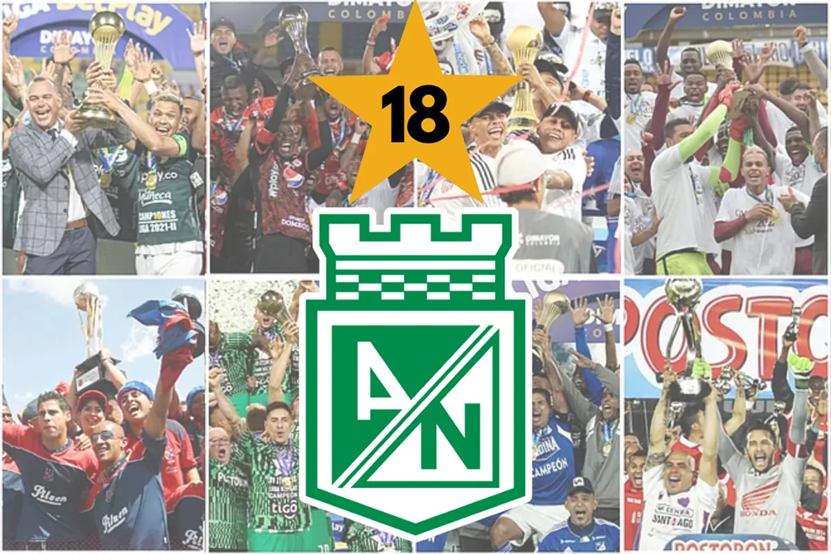 Nacional Campeón: Lista de campeones de Liga en Colombia en la historia con el título del 2-2024