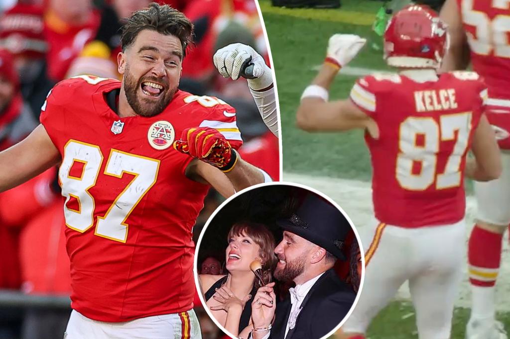 Travis Kelce dances in Chiefs video after Taylor Swift party