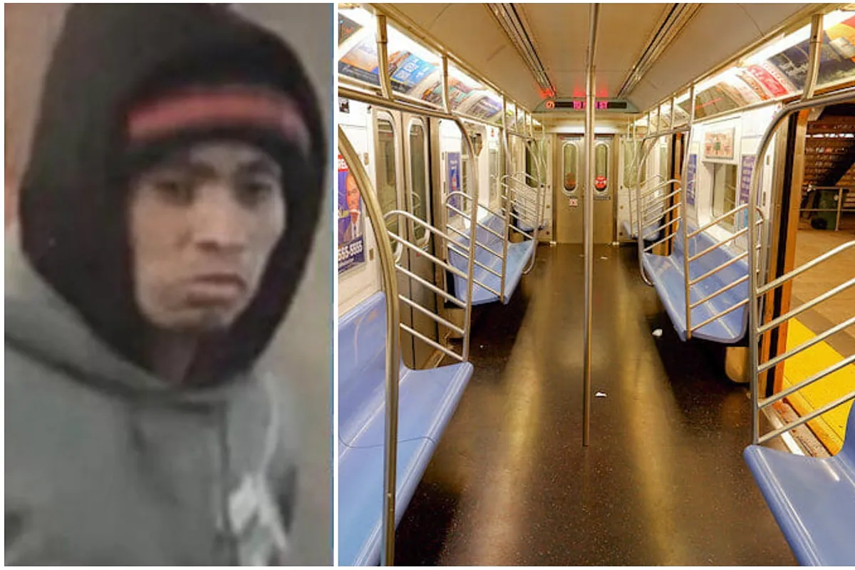 Un hombre quema a una mujer en un vagón del metro de Nueva York y observa cómo muere