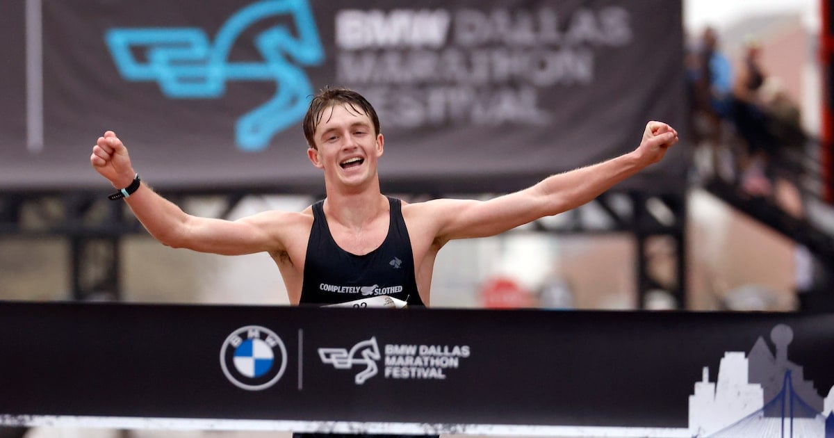 UT Southwestern student Travis Dowd wins 2024 BMW Dallas Marathon in his debut