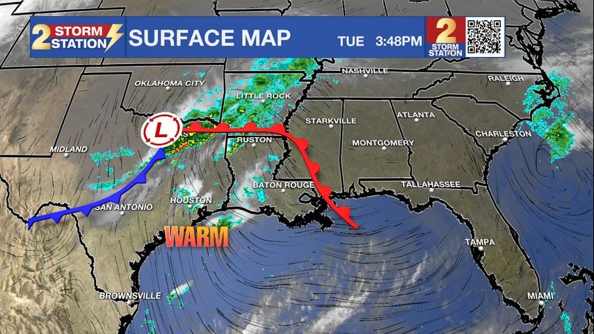 Tuesday PM Forecast: unsettled, warmer pattern kicks in on Christmas