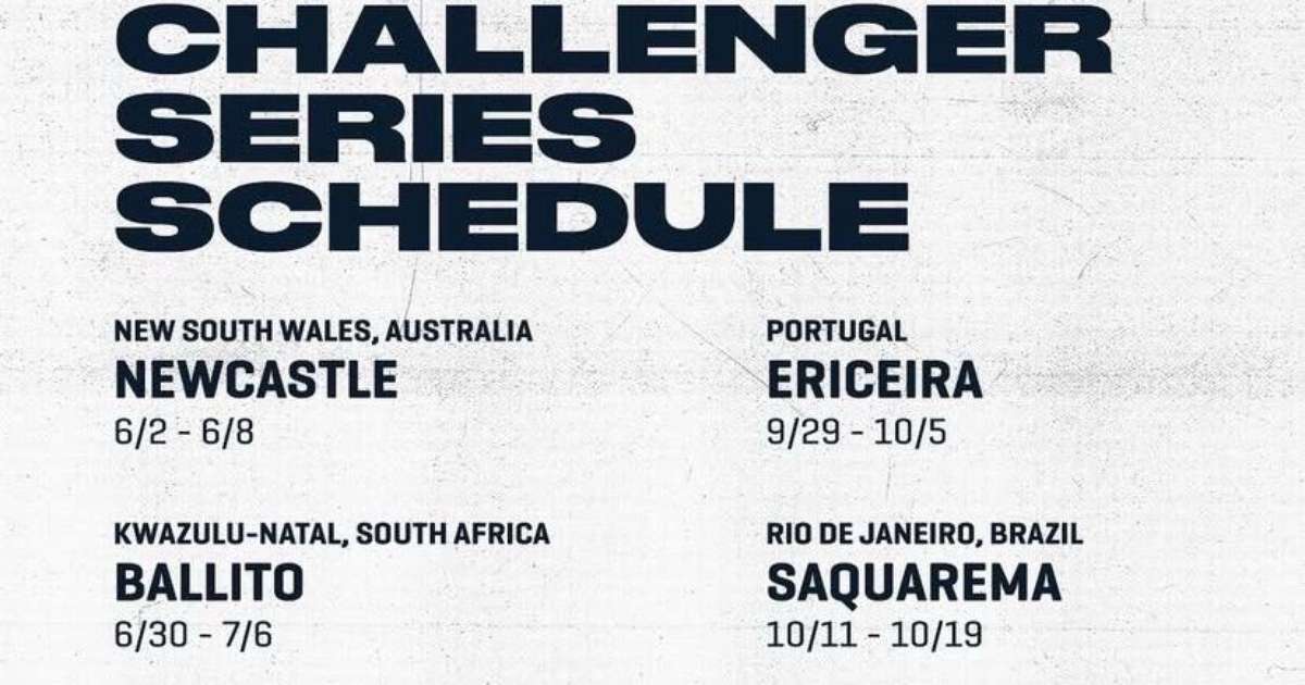 WSL anuncia calendário do Challenger Series 2025