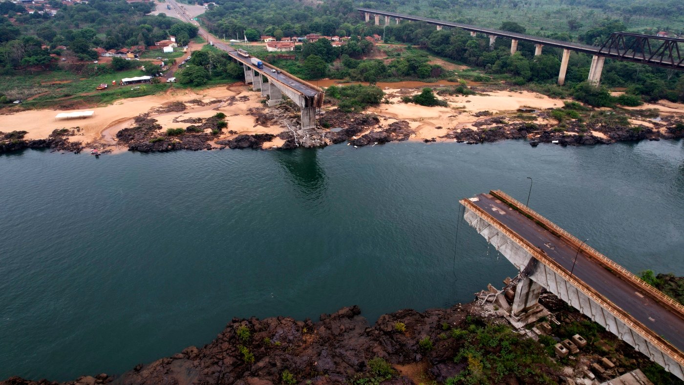 At least 9 people died when a bridge collapsed in Brazil