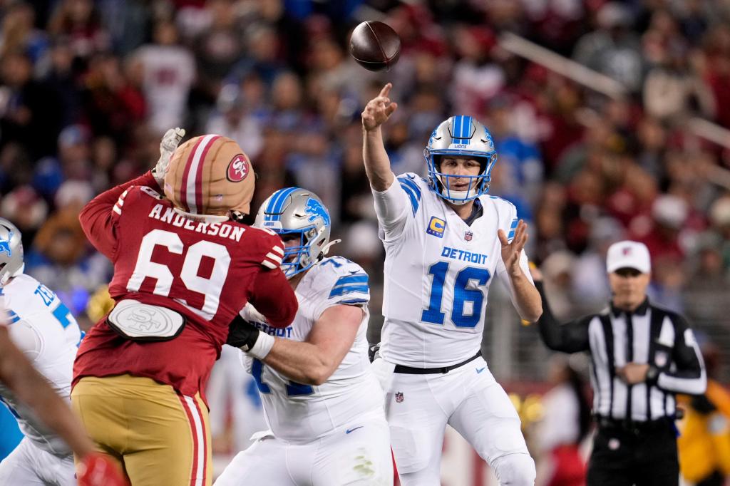 Detroit Lions beat the San Francisco 49ers 40-34