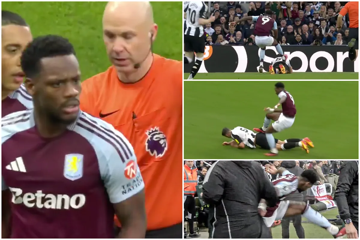 Escándalo con Jhon Jader Durán por expulsión descalificadora y agresiva reacción en Newcastle vs. Aston Villa