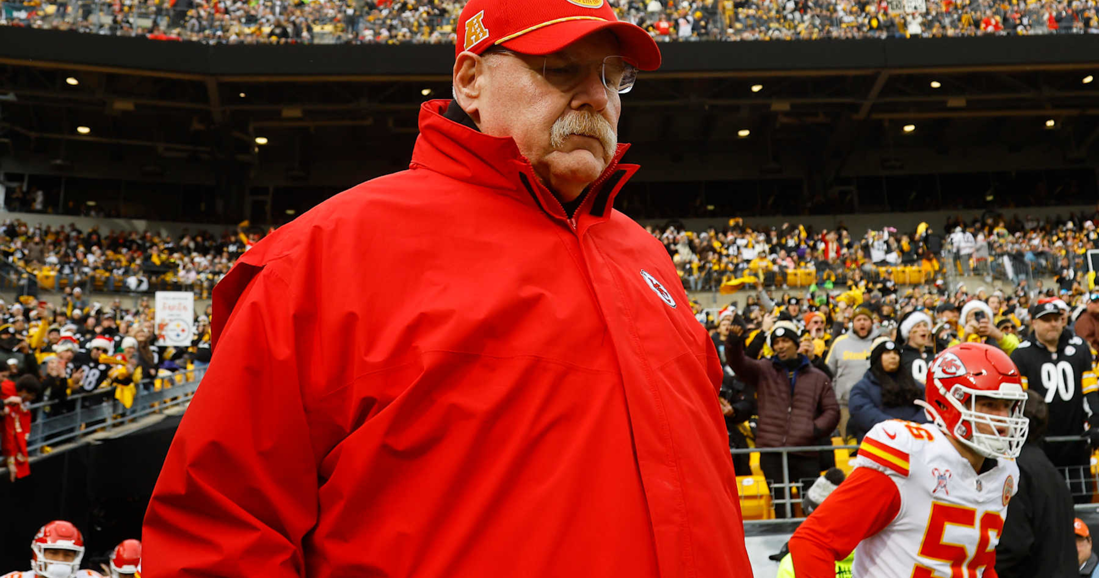 Video: Andy Reid Dresses as Santa After Chiefs' Christmas Day Win vs. Steelers