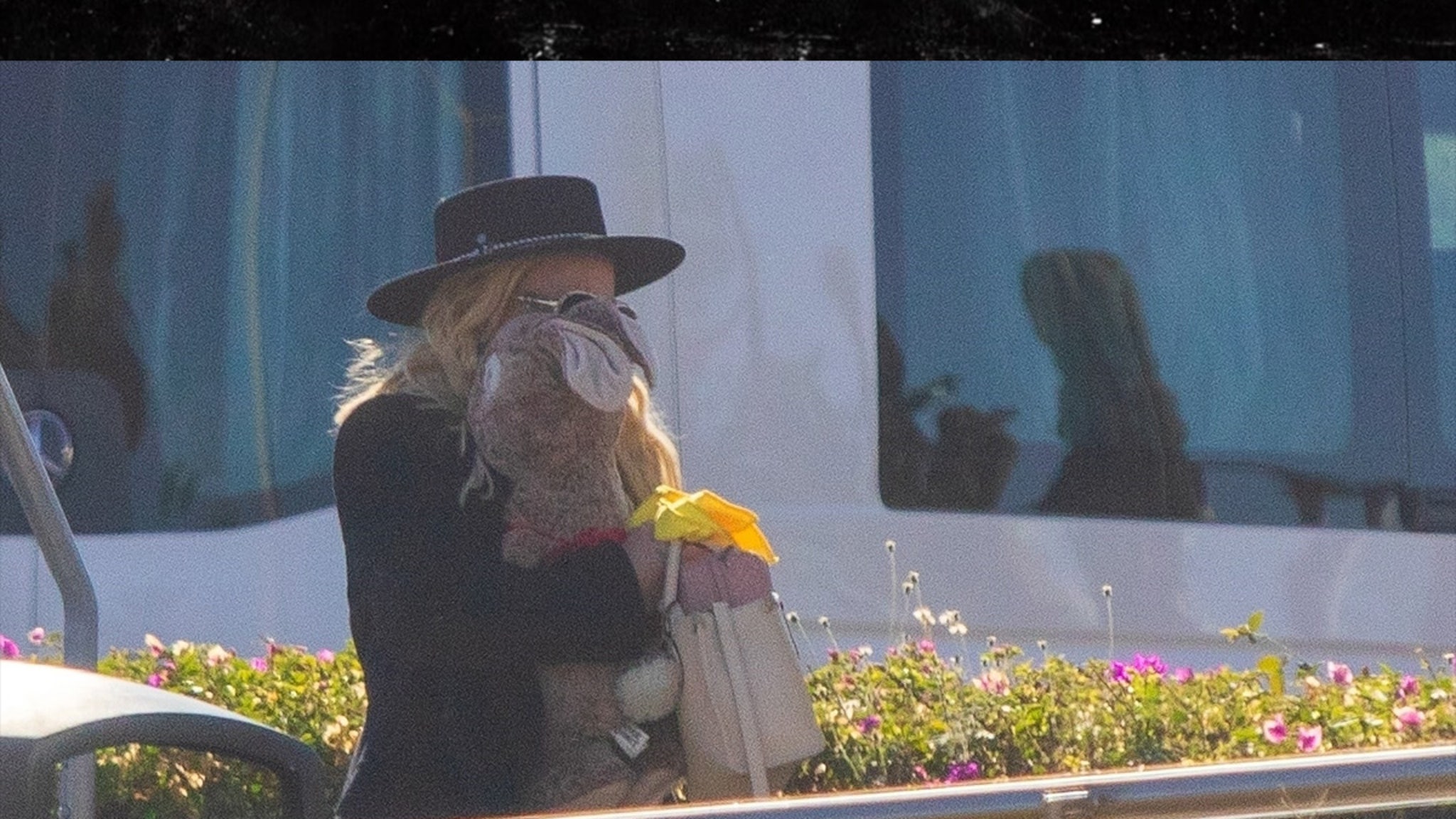 Britney Spears Clutches Stuffed Rabbit in Return to U.S. From Mexico