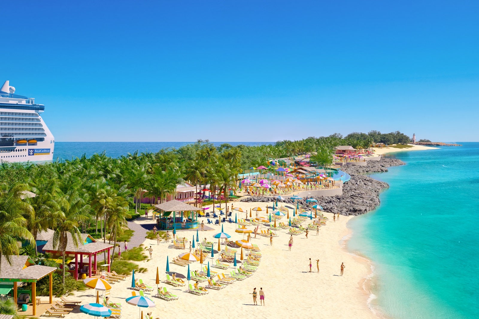 Royal Caribbean will have just 1 of these new cabanas at its private beach club for cruisers