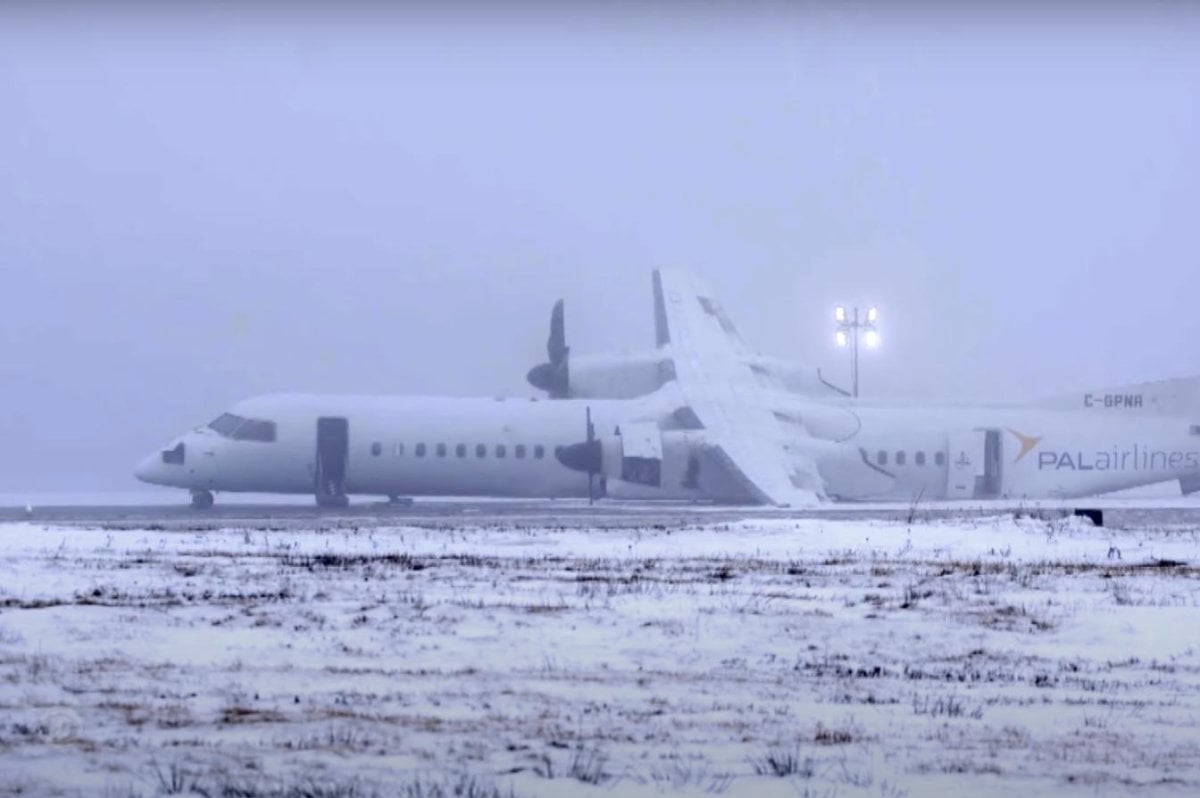 Air Canada Express flight skids on runway, no one injured