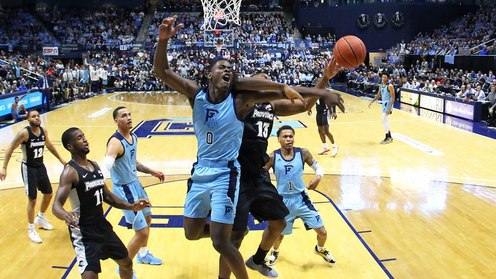 Rhode Island Basketball Players Forcibly Restrained During Physical Altercation With In-State Rivals