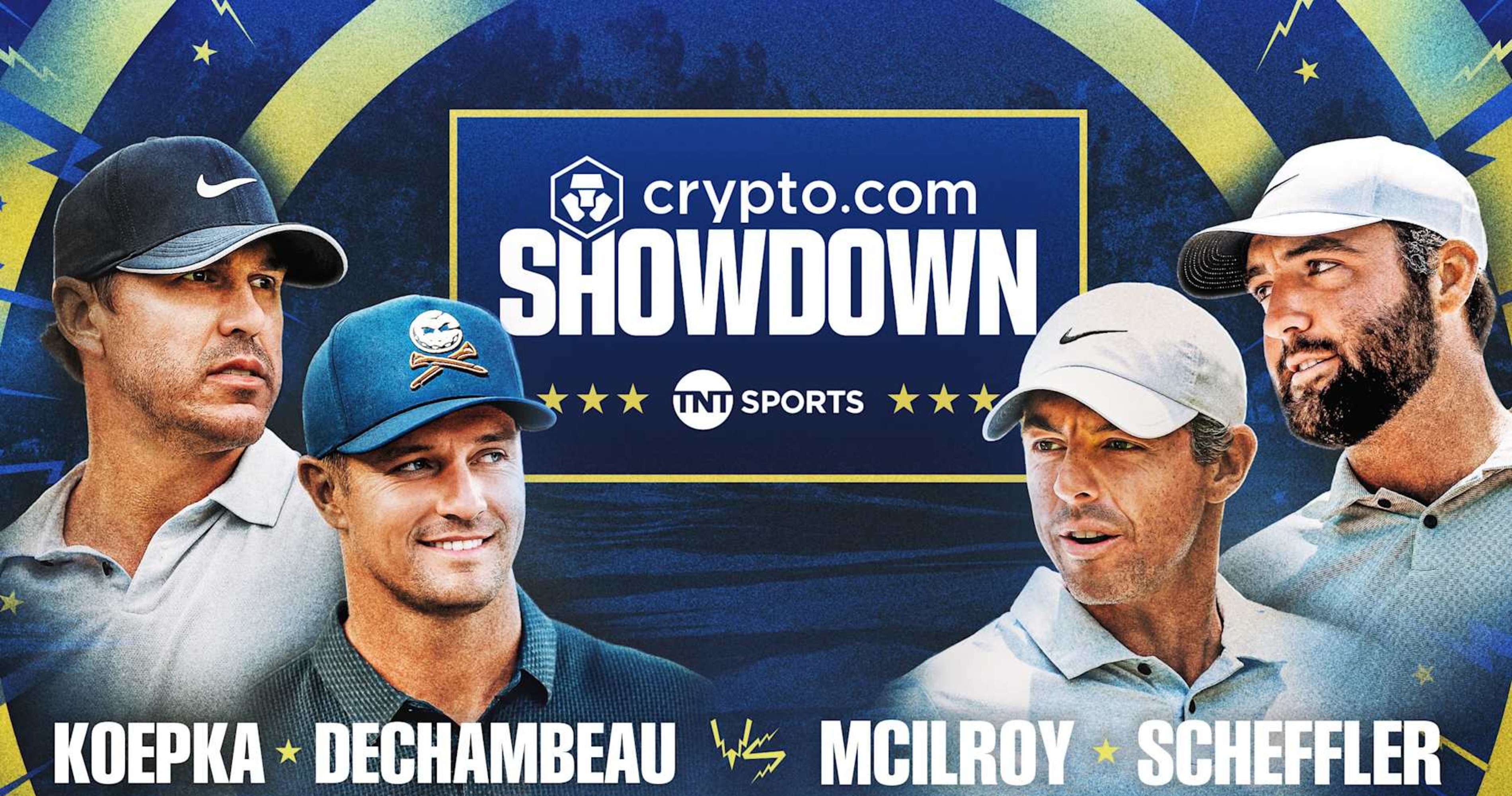 TNT Sports to Present 'The Crypto.com Showdown' with 4 of Golf's Biggest Stars