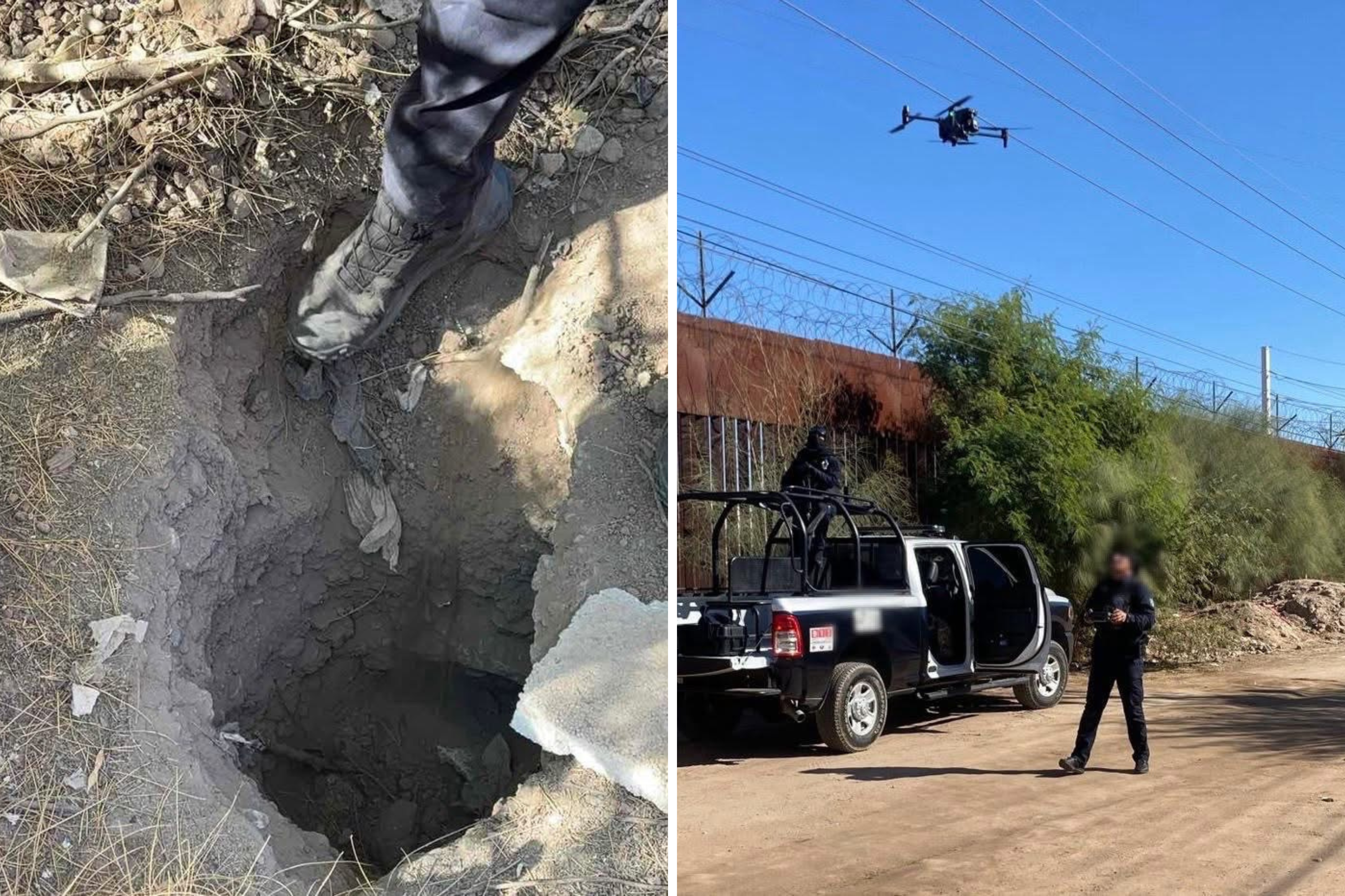 Drone Spots Drug Tunnel Under US-Mexico Border