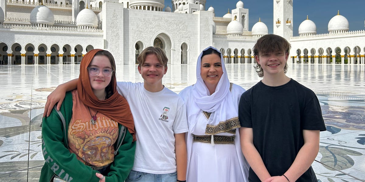 I moved from Idaho to Dubai with 3 teenagers. It was challenging as a single mom, but it was worth it.