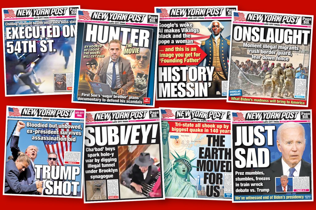 The 25 best New York Post covers of 2024