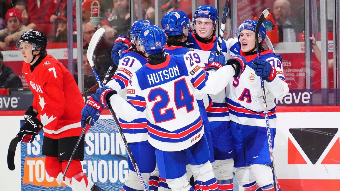 U.S. tops Canada, wins group at world junior hockey championship