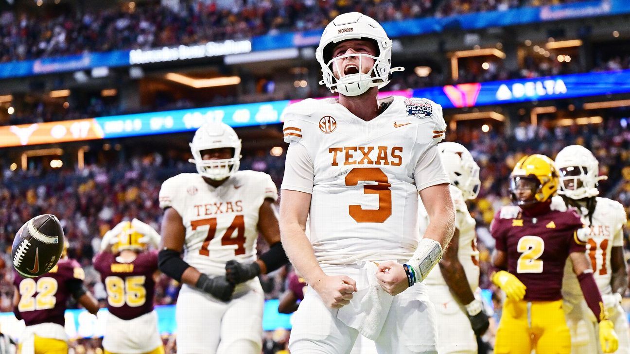 Texas edges Arizona State, reaches CFP semifinals with 2-OT win