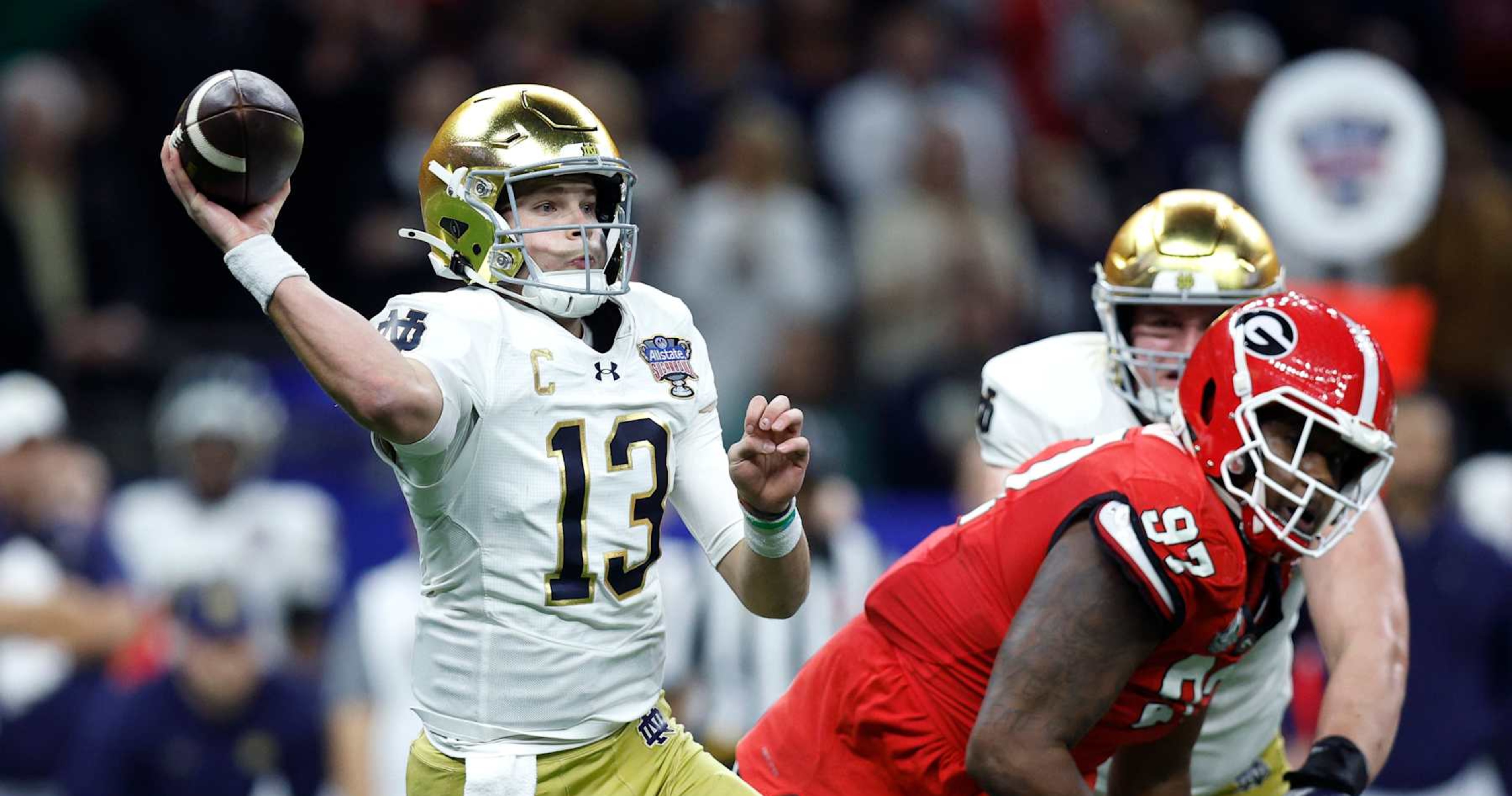 Notre Dame Beats Georgia in Sugar Bowl with Beck Out as Fans Praise Irish's CFP Run