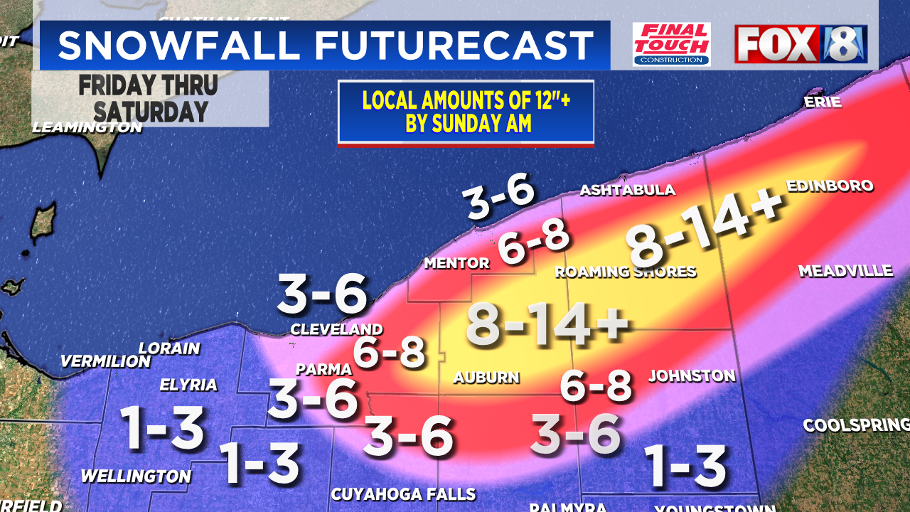 TRACKING: Widespread and lake effect snow