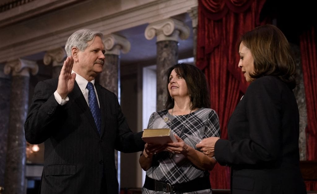 Kamala Harris Heads to Capitol to Swear-In Senators Who Won’t Even Say Her Name Right