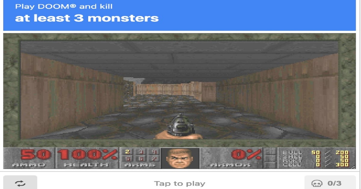 Doom on a CAPTCHA is the most frustrating though admittedly raddest way to prove your humanity to an algorithm