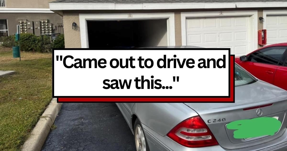 Resident loses it at entitled driver after they block his private garage with their car and prevent him from leaving, tow truck gets called to the site: ‘This absolute buffoon blocked me’