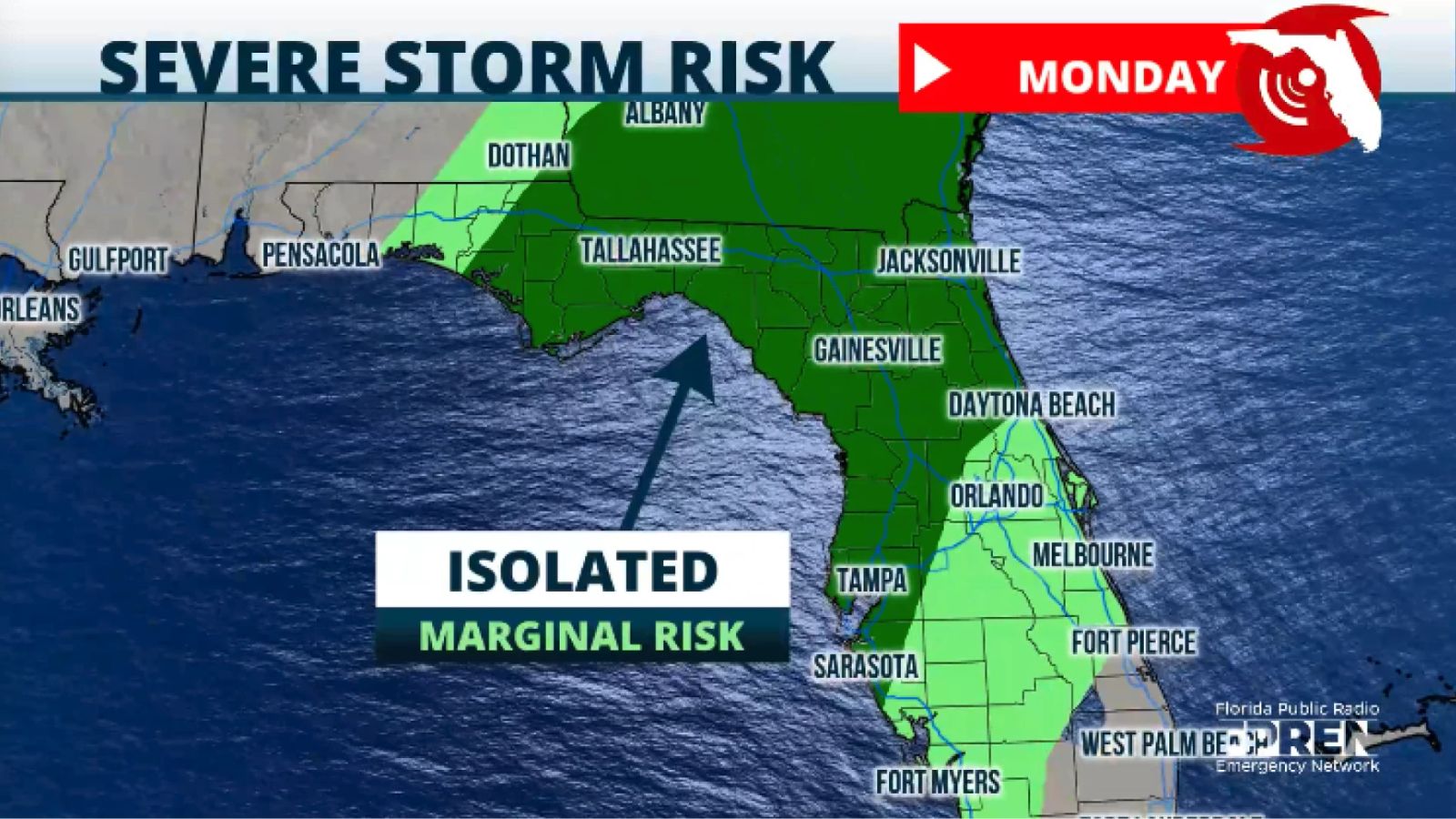 Florida Map Shows Cities Set to Freeze as Icy Cold Front Hits