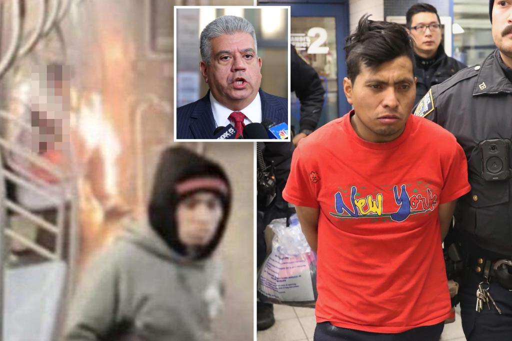 Guatemalan migrant accused of torching sleeping woman on NYC subway indicted on murder and arson charges