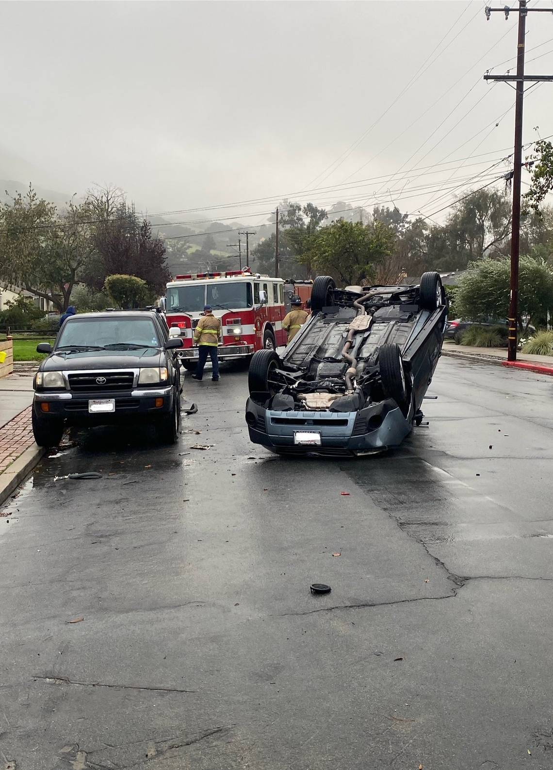 Police arrest suspected drunk driver who hit 2 parked cars, rolled in SLO neighborhood