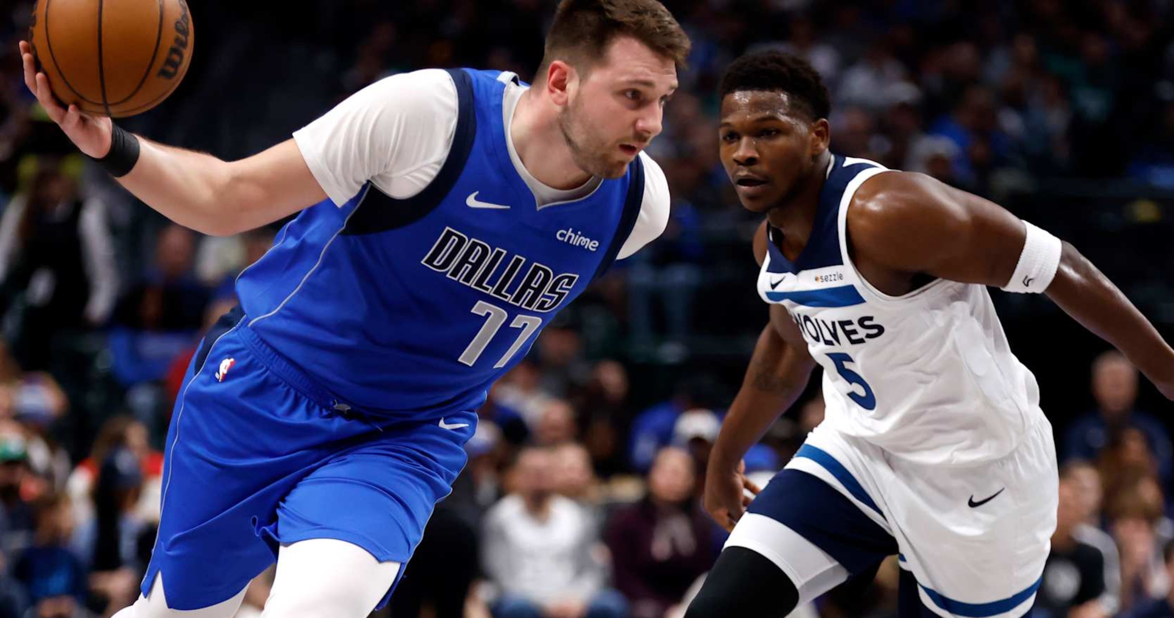 Luka Dončić's Calf Injury Worries NBA Fans as Anthony Edwards, T-Wolves Beat Mavs