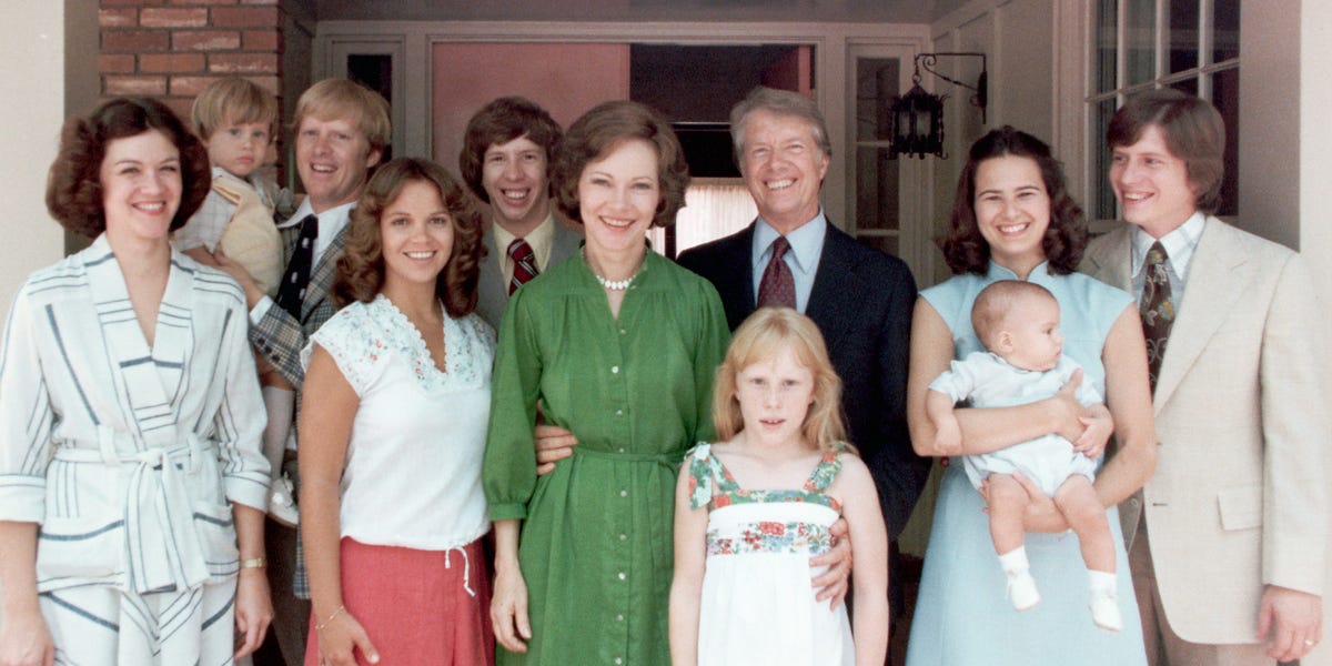 Jimmy and Rosalynn Carter had 4 kids and 25 grandchildren and great-grandchildren. Meet their family.